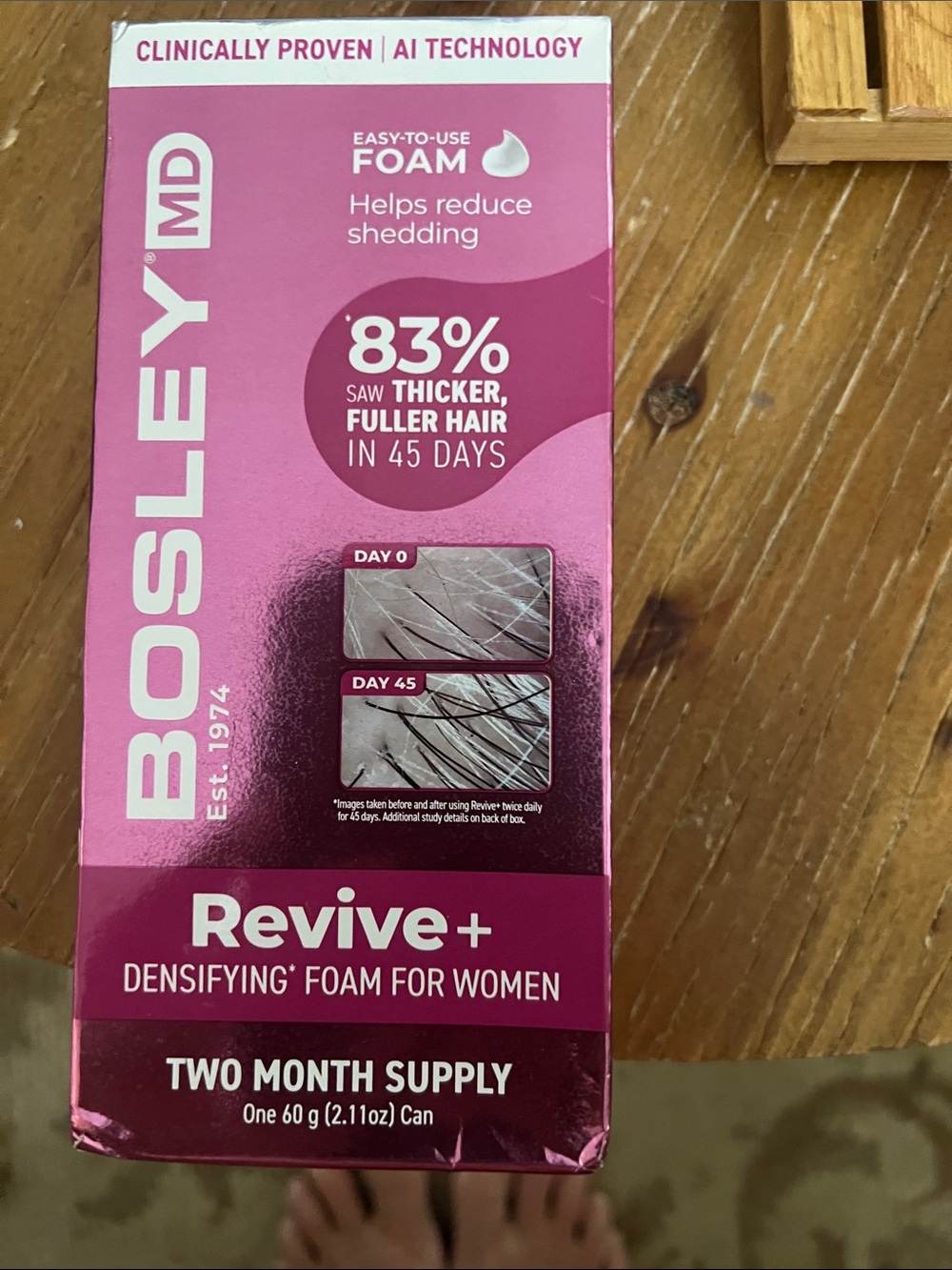 Bosley MD Revive+ Densifying Foam for Women  sealed